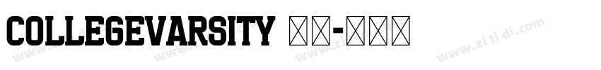 CollegeVarsity 字体字体转换